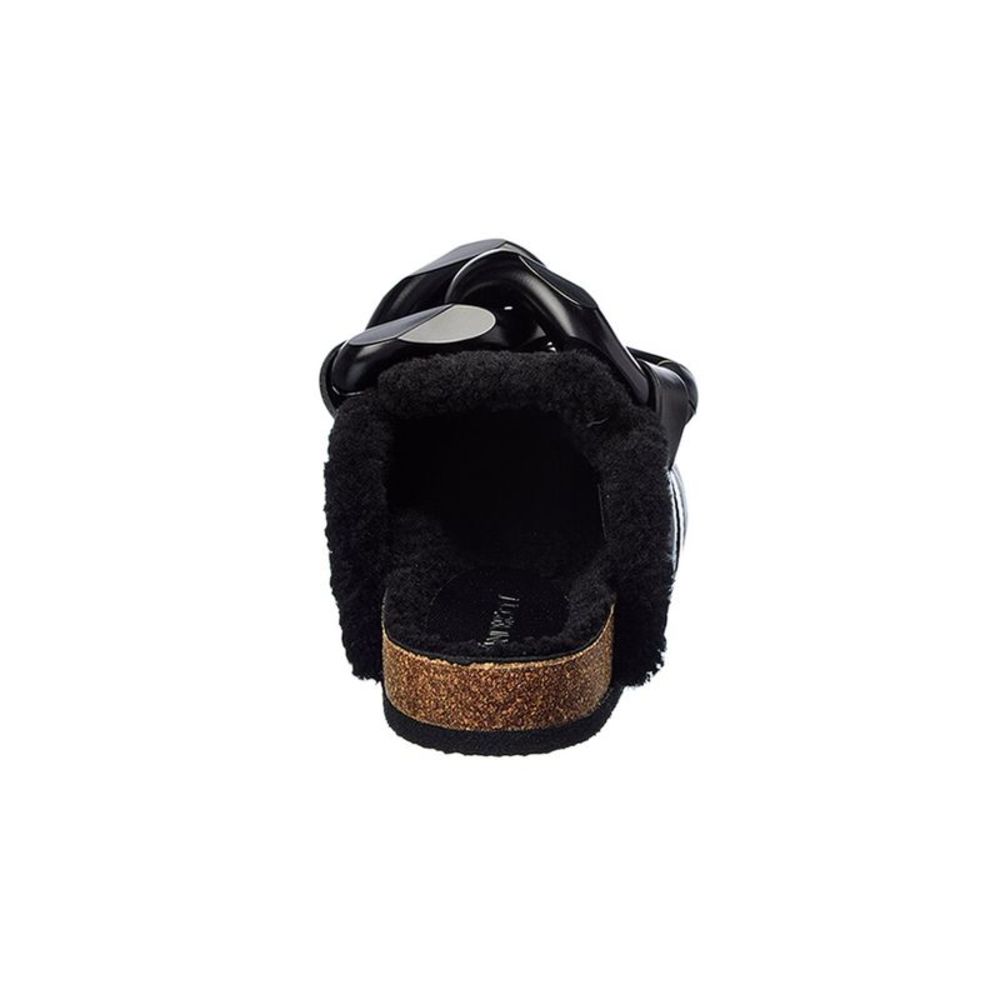 JW Anderson Chain Shearling & Leather Mule - Picture 3 of 5